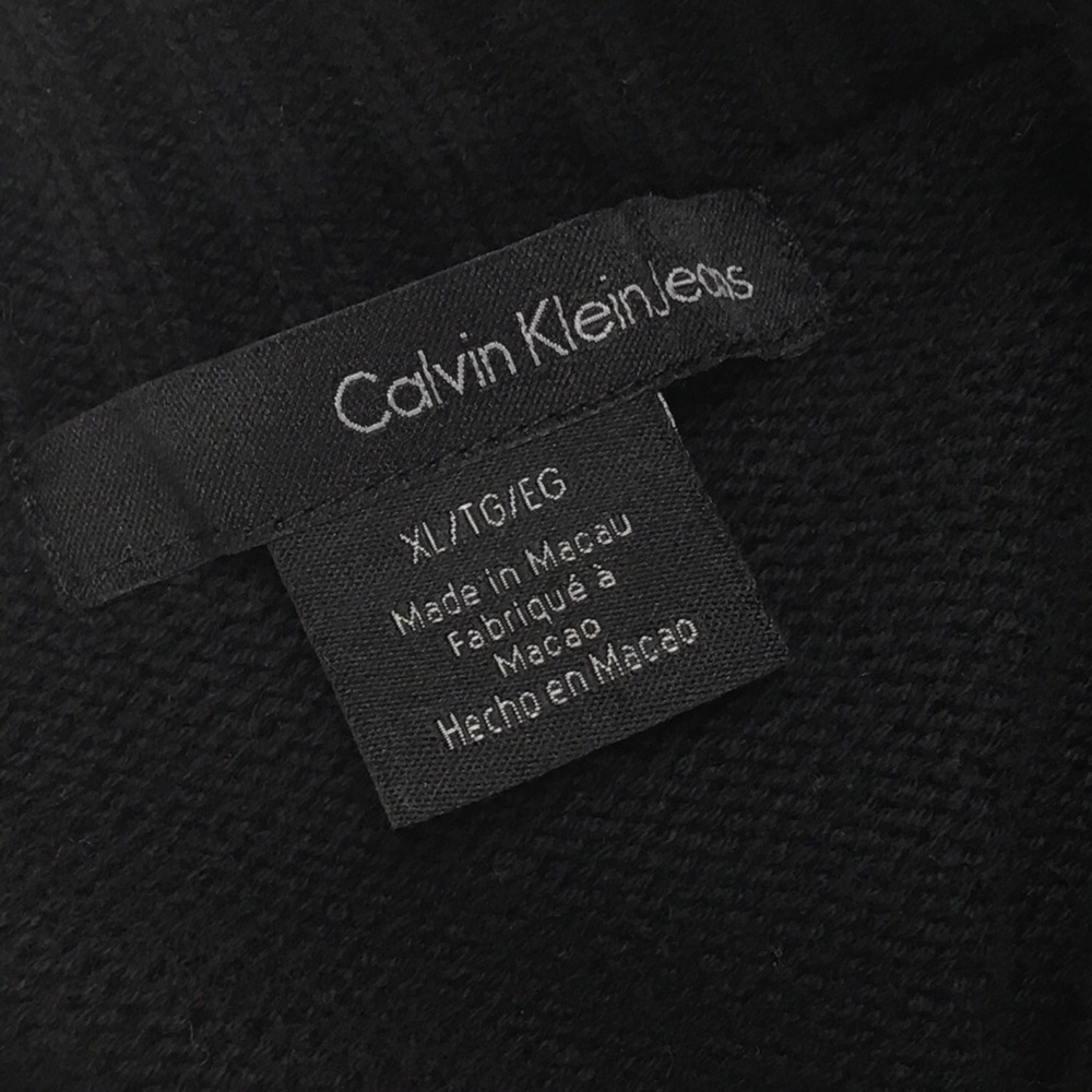 🚨Calvin Klein Womens Sweater XL Black Cable Knit - Picture 4 of 8